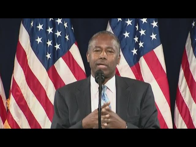 Ben Carson introduces President Trump at Black Voices for Trump rally Atlanta