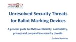 Unresolved Security Threats for Ballot Marking Devices