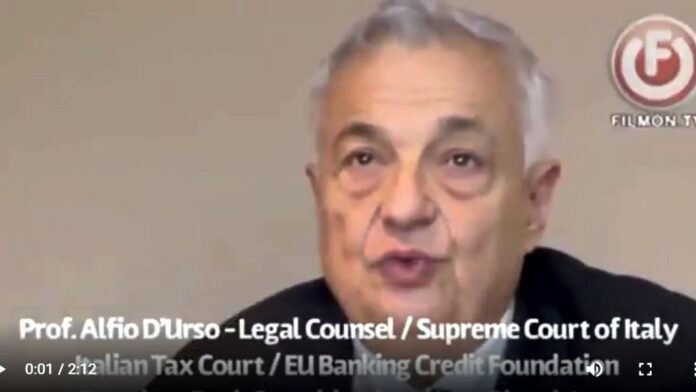 Prof. Alfio D'Urso Legal Counsel testifies at the Supreme Court of Italy