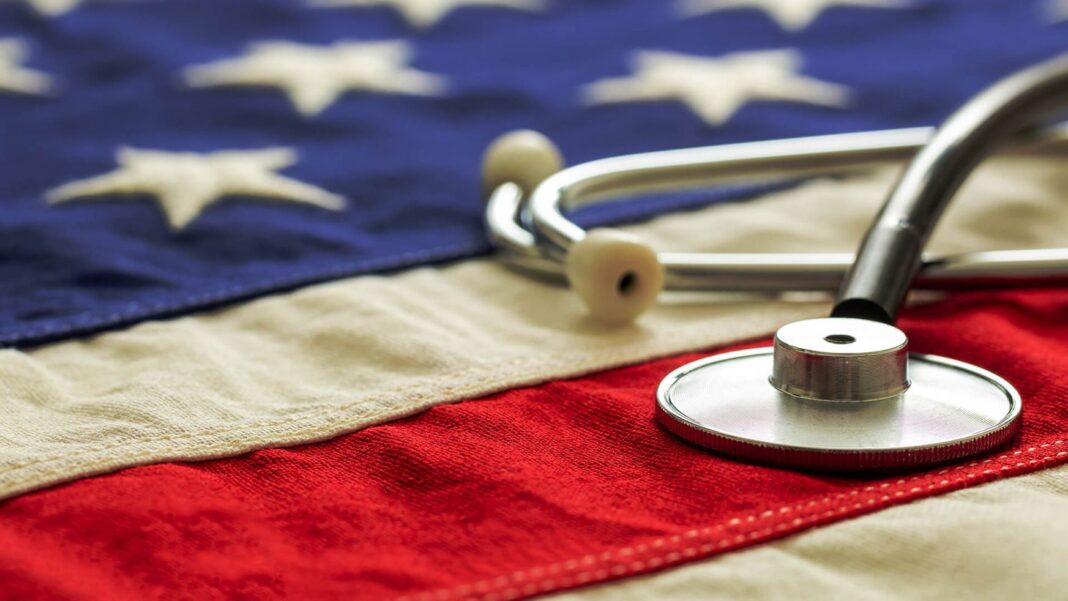 American Flag and Stethoscope