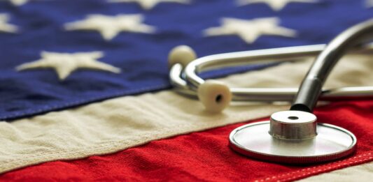 American Flag and Stethoscope