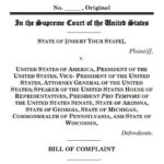 States vs U.S. Bill of Complaint 2020 President Election