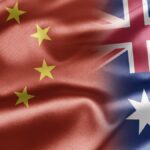 Chinese and Australian Flags