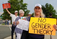 Protesting School Boards Pro-Transgender Policy