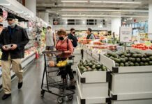 Shopping at NY Grocery Store