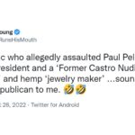 Tim Young Tweet: The lunatic who allegedly assaulted Paul Pelosi