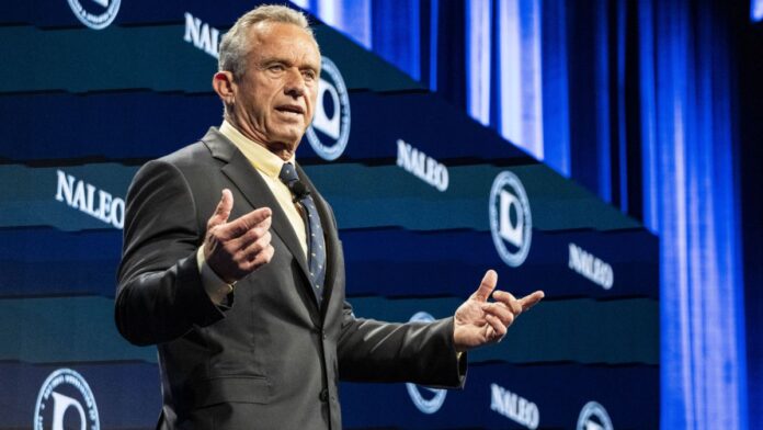 Democratic Presidential Candidate Robert F. Kennedy, Jr. speaks at the NALEO