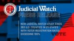 New Judicial Watch Study Finds 353 U.S. Counties in 29 States with Voter Registration Rates Exceeding 100%