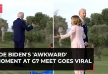 Joe Biden's 'awkward' moment at G7 summit goes viral | Watch video