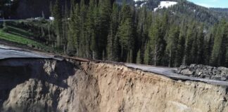 DRONE FOOTAGE: Teton Pass road collapses, long-term closure expected