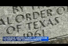New law requires all Louisiana public school classrooms to display the Ten Commandments