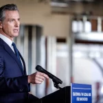 California Governor Gavin Newsom speaks in Los Angeles, Calif., on Jan. 3, 2023.