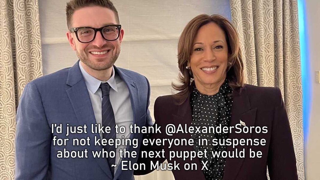 I’d just like to thank @AlexanderSoros for not keeping everyone in suspense about who the next puppet would be ~ Elon Musk on X
