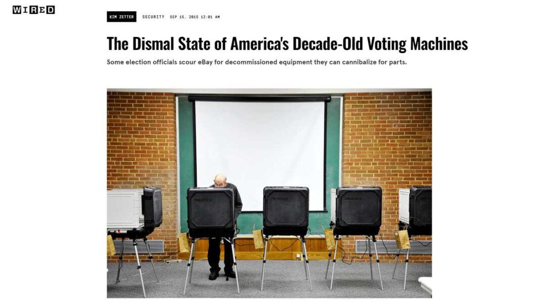 The Dismal State of America's Decade-Old Voting Machines