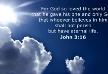 For God so loved the world . . . John :316