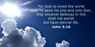 For God so loved the world . . . John :316