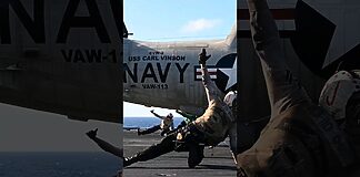 Flight Ops aboard the USS Carl Vinson during Exercise Rim of the Pacific 2024.