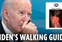 Bumbling Joe Biden’s guide on how to WALK into room revealed in leaked docs