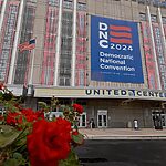 Workers Prepare The United Center In Chicago, IL, To Host The 2024 Democratic National Convention