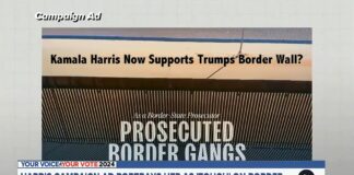 Candidate Kamala Harris Supporting Trump's Border Wall?