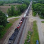 Train in Bagley, Wisconsin