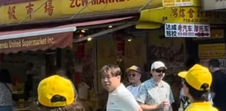 A man allegedly attacked several Falun Gong practitioners during and after a parade in Brooklyn, New York, on Sept. 14, 2024.