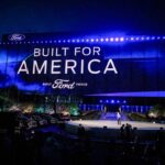 Bill Ford, Jr., Executive Chairman of Ford Motor Company, speaks at the reveal of the new all-electric Ford F-150 Lightning pickup truck