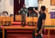 VIDEO: Gun jams on man who pointed weapon at pastor during church service