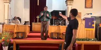 VIDEO: Gun jams on man who pointed weapon at pastor during church service