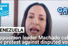 Venezuela opposition's Machado calls for protest, Blinken says evidence shows Maduro lost vote