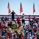 Corey Comperatore Memorial at Oct 5, 2024 Trump Rally in butler PA