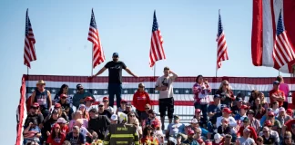 Corey Comperatore Memorial at Oct 5, 2024 Trump Rally in butler PA