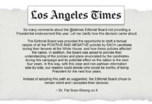 Dr. Pat Soon-Shiong, owner of the Los Angeles Times, discusses LA Times Editorial Board controversy on X