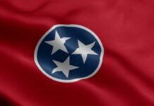 Tennessee Flag Waving