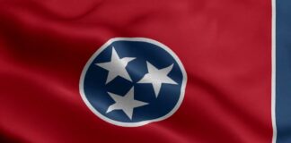 Tennessee Flag Waving