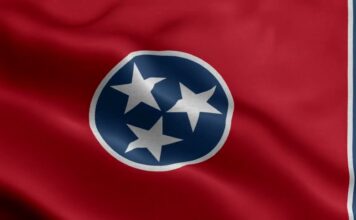 Tennessee Flag Waving