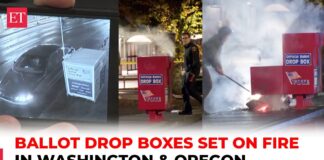 Hundreds of ballots destroyed as incendiary devices set fire to drop boxes in Oregon and Washington