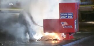 Fires set in drop boxes destroy hundreds of ballots in Washington and damage 3 in Oregon