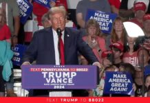 Candidate Donald Trump Speaks in Erie, PA on September 29, 2024