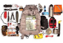 An example of a bug out bag prepared by survival expert Creek Stewart. Courtesy of Creek Stewart