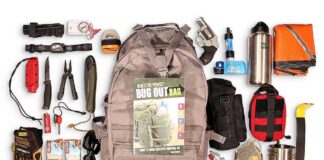 An example of a bug out bag prepared by survival expert Creek Stewart. Courtesy of Creek Stewart