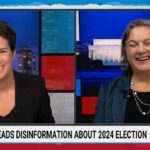 Rachel Maddow and Victoria Nuland during MSNBC interview on Oct 28 2024