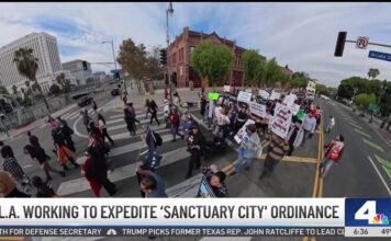 LA working to expedite 'sanctuary city'ordinance