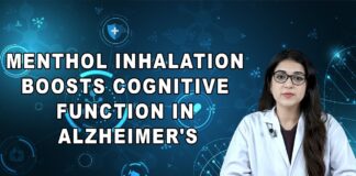 Menthol inhalation boosts cognitive function in Alzheimer's