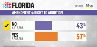 Florida's Amendment 4 on abortion fails to pass