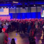 Trump Campaign Watch Party Learns Trump Won!!!