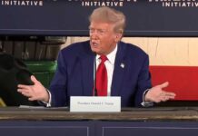 Republican presidential nominee former President Donald Trump speaks at a campaign event to address concerns about the threat of communist China to U.S. agriculture, at the Smith Family Farm in Smithton, Pa., on Sept. 23, 2024