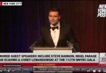 Trump advisor Alex Bruesewitz faints while speaking at NYC Young Republican event