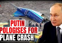 Putin Apologises For "Tragic" Azerbaijan Airlines Plane Crash In Kazakhstan