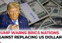 Donald Trump warns BRICS nations against replacing US dollar; threatens 100% tariff